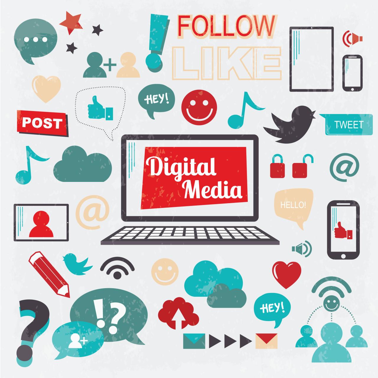 Graphic digital marketing Royalty Free Vector Image
